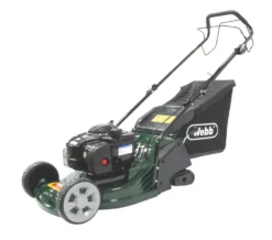Webb RR17SP 43cm 140cc Self-Propelled Rotary Rear Roller Petrol Lawn Mower -Outdoor Garden Shop 825CF A1