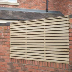 Forest Double-Slatted Fence Panels Natural Timber 6 X 3' Pack Of 3 9 Forest Double-Slatted Fence Panels Natural Timber 6 X 3' Pack Of 3 -Outdoor Garden Shop 830JG A2