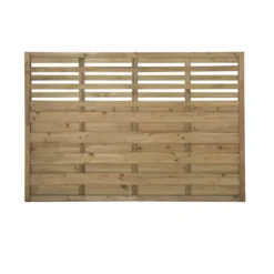 Forest Kyoto Slatted Top Fence Panels Natural Timber 6 X 4&apos; Pack Of 4