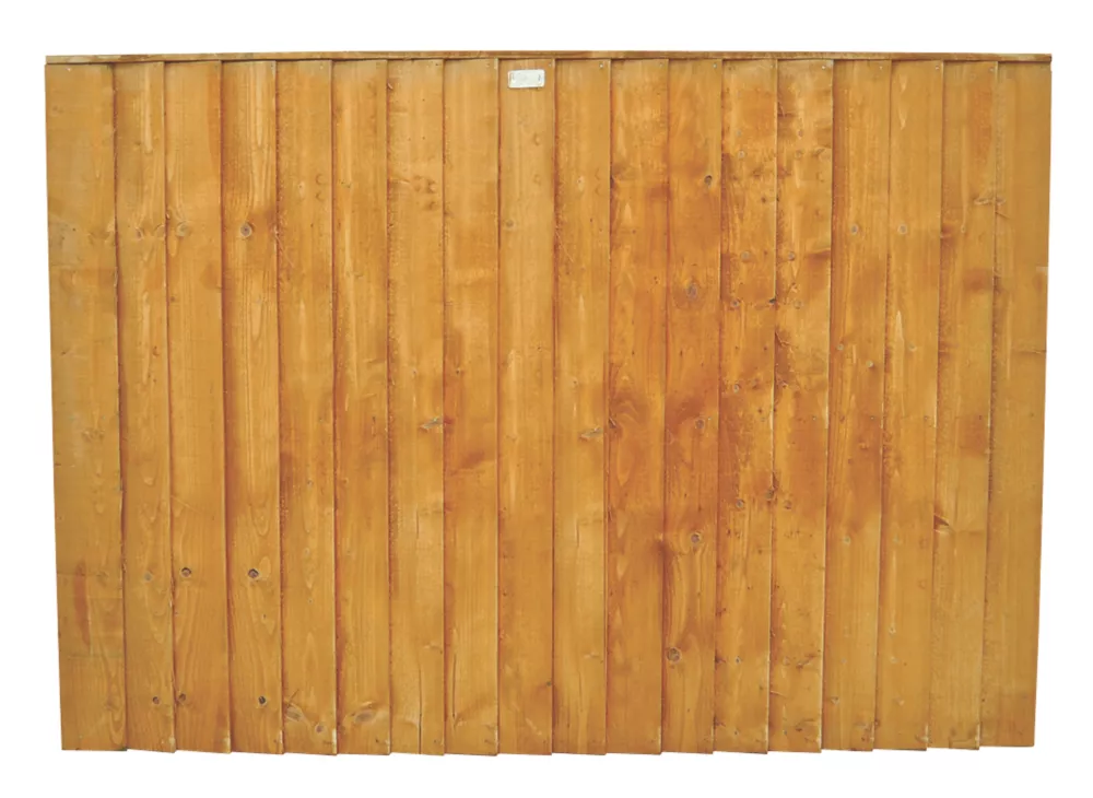 Forest Feather Edge Fence Panels Golden Brown 6 X 4' Pack Of 8 3 Forest Feather Edge Fence Panels Golden Brown 6 X 4' Pack Of 8