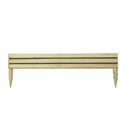 Forest Slatted Border Edging Smooth-Planed 1.2m 3 Pack -Outdoor Garden Shop 893KT A2