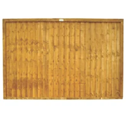 Forest Closeboard Fence Panels Golden Brown 6 X 4&apos; Pack Of 10