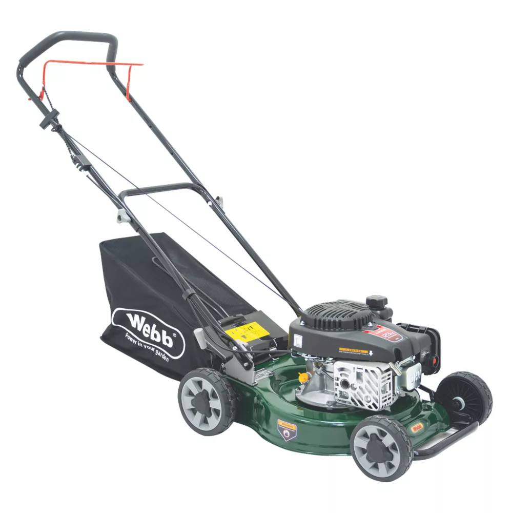 Webb WER40HPSFX 41cm 123cc Hand-Propelled Rotary Petrol Lawn Mower 4 Webb WER40HPSFX 41cm 123cc Hand-Propelled Rotary Petrol Lawn Mower - Image 2