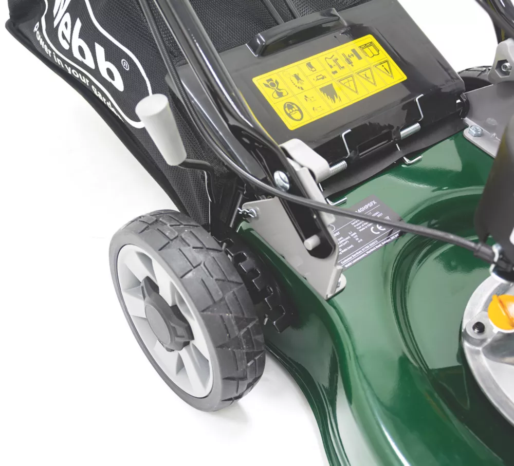 Webb WER40HPSFX 41cm 123cc Hand-Propelled Rotary Petrol Lawn Mower 7 Webb WER40HPSFX 41cm 123cc Hand-Propelled Rotary Petrol Lawn Mower - Image 5