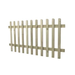 Forest Ultima Picket Fence Panel Natural Timber X Pack Of 3 -Outdoor Garden Shop 925KV A2