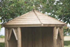 Shire Honeysuckle 4' X 4' (Nominal) Pyramid Timber Arbour -Outdoor Garden Shop 9276F A2