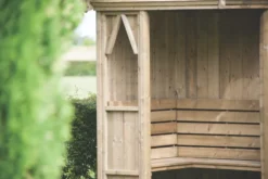 Shire Honeysuckle 4' X 4' (Nominal) Pyramid Timber Arbour -Outdoor Garden Shop 9276F A3