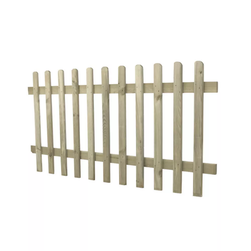 Forest Ultima Picket Fence Panel Natural Timber X Pack Of 5 5 Forest Ultima Picket Fence Panel Natural Timber X Pack Of 5 - Image 3