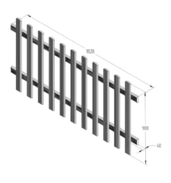 Forest Ultima Picket Fence Panel Natural Timber X Pack Of 5 9 Forest Ultima Picket Fence Panel Natural Timber X Pack Of 5 -Outdoor Garden Shop 944KV A3
