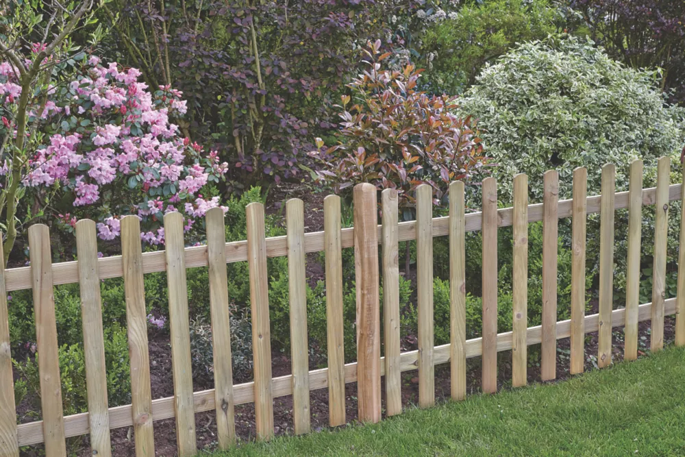 Forest Ultima Picket Fence Panel Natural Timber X Pack Of 5 3 Forest Ultima Picket Fence Panel Natural Timber X Pack Of 5