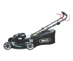 Webb WER19ALSP 48cm 150cc Self-Propelled Rotary Petrol Lawn Mower -Outdoor Garden Shop 961PP A3