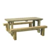 Forest Sleeper Garden Table With 2 Benches 1800 X 700 X 750mm -Outdoor Garden Shop 9660F P