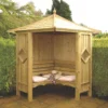 Shire 4&apos; X 4&apos; (Nominal) Pyramid Timber Arbour -Outdoor Garden Shop 96919 P