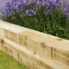 Forest Sleeper Borders Pressure-Treated 1.2m 2 Pack -Outdoor Garden Shop 9705J P