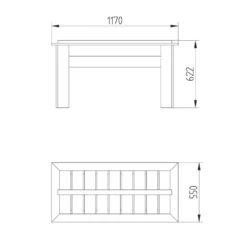 Forest Grow Bag Tray Container 1150 X 550 X 600mm -Outdoor Garden Shop 975KT A5