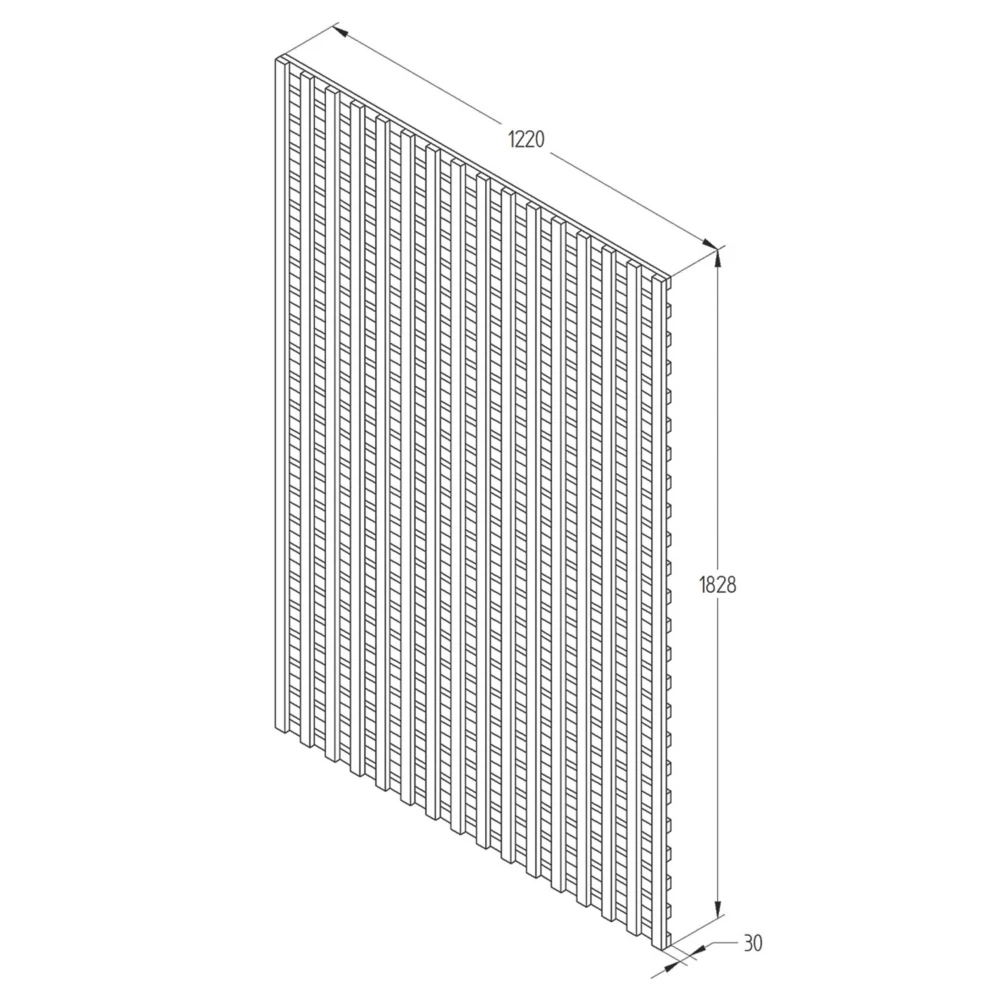 Forest Premium Softwood Rectangular Trellis 4 X 6' 5 Pack 5 Forest Premium Softwood Rectangular Trellis 4 X 6' 5 Pack - Image 3