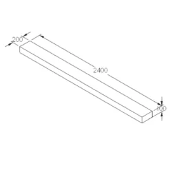 Forest Landscaping Sleepers Natural Timber 2.4m 4 Pack -Outdoor Garden Shop 991JG A4