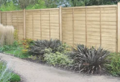 Forest Super Lap Fence Panels Natural Timber 6 X 6' Pack Of 6
