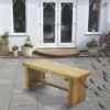 Forest Double Sleeper Garden Bench Softwood 1200 X 350 X 445mm 2 Forest Double Sleeper Garden Bench Softwood 1200 X 350 X 445mm -Outdoor Garden Shop 9945K P