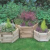 Forest York Hexagonal Planter Set Natural Wood 520 X 600 X 330mm 3 Pieces 2 Forest York Hexagonal Planter Set Natural Wood 520 X 600 X 330mm 3 Pieces -Outdoor Garden Shop 9957X P