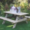 Forest Small Rectangular Garden Picnic Table 1500 X 1500 X 700mm -Outdoor Garden Shop 9979X P
